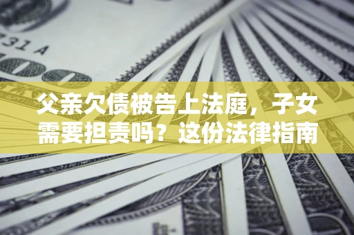 北京父亲欠债被告上法庭，子女需要担责吗？这份法律指南必须看完