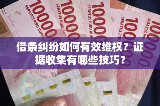 北京借条纠纷如何有效维权？证据收集有哪些技巧？