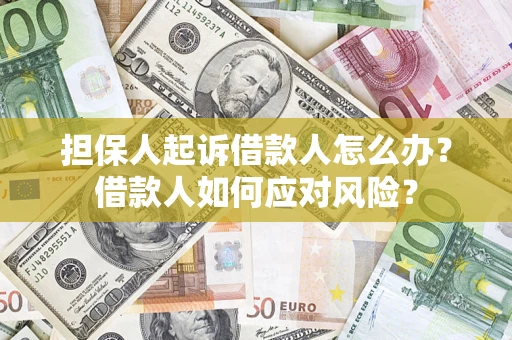 北京担保人起诉借款人怎么办？借款人如何应对风险？